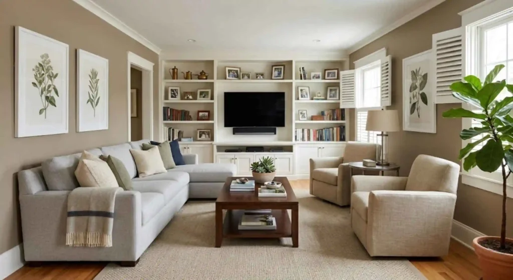 well-maintained living room setup